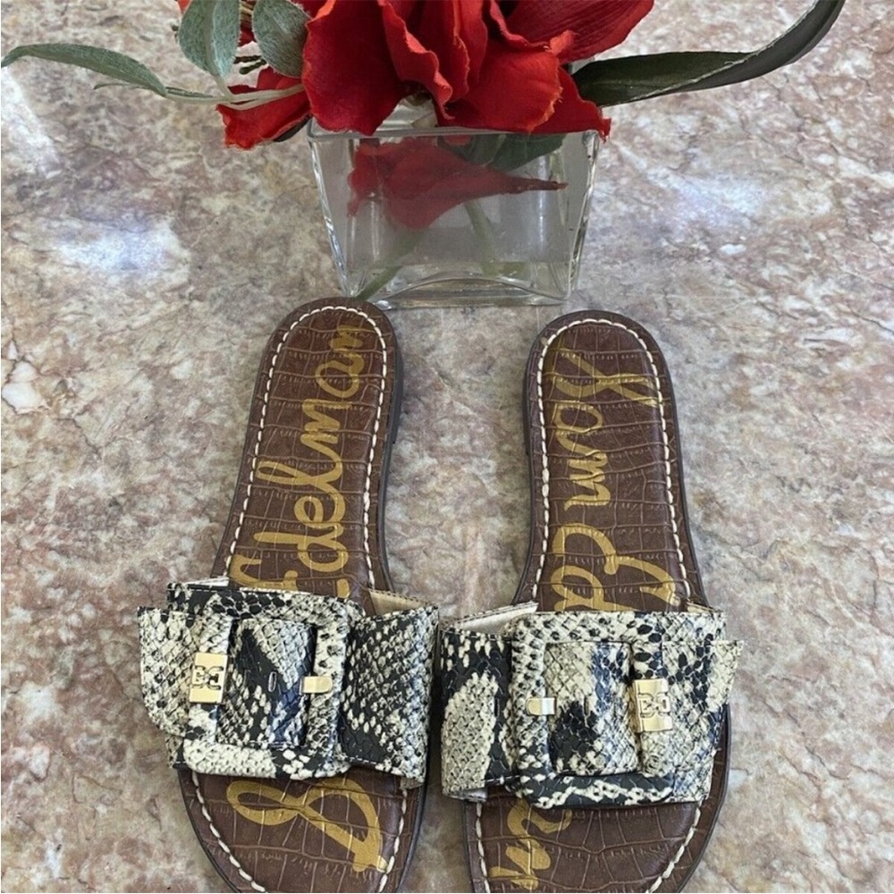 Sam Edelman Snake Print Granada Slides